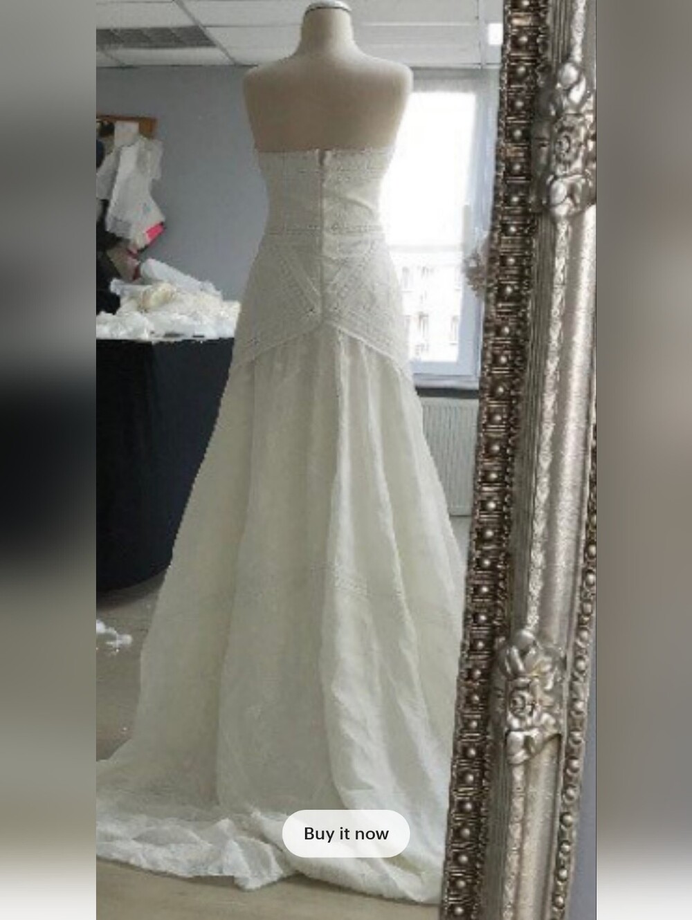 Ru De Sein Inspired Custom Wedding Dress - Never Worn - Picture 5 of 15